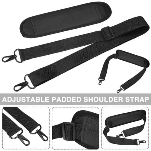 1Pcs Black Durable Adjustable Shoulder Strap Replacement For Laptop Computer Camera Bag Case, Can Hold Up to 30kgs/66lb