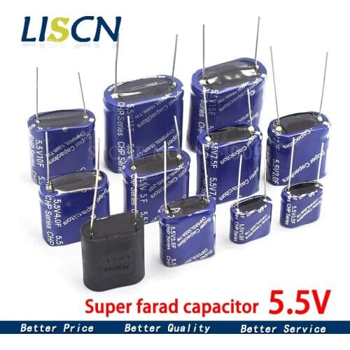 1PCS Super capacitor farad capacitor combination type 5.5V 0.5F/1F/2F/3.5F/4F/5F/7.5F/10F/15F