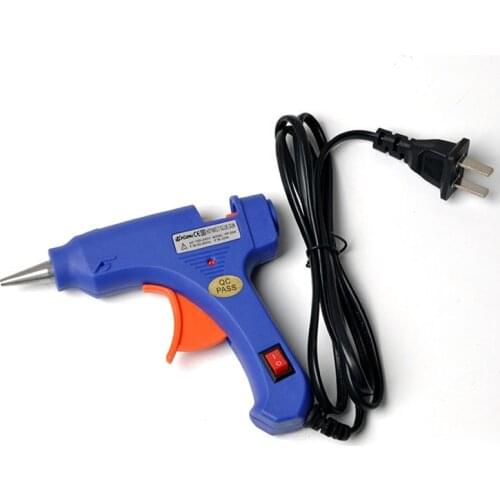 20W Glue Gun High Temperature Heater Hot Glue Gun Repair Tool Heating Glue Gun 7mm Hot Glue Sticks