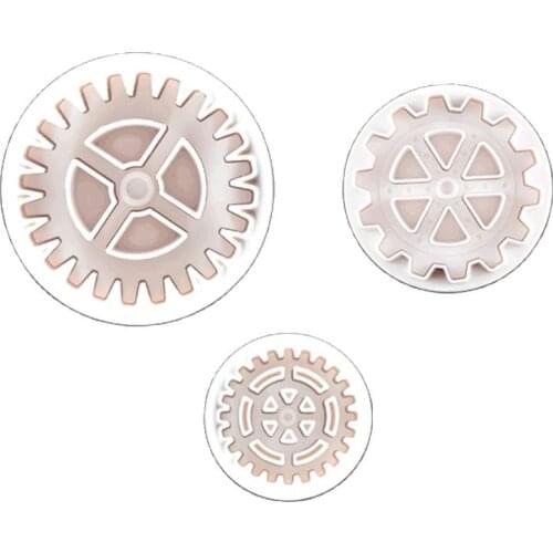 3 Pcs/Set Cake Mold Gear Shape Fondant Decorating Sugar Craft Mould Cutter Cake Decorating Pastry Cookie Cake Kitchen Tools M104