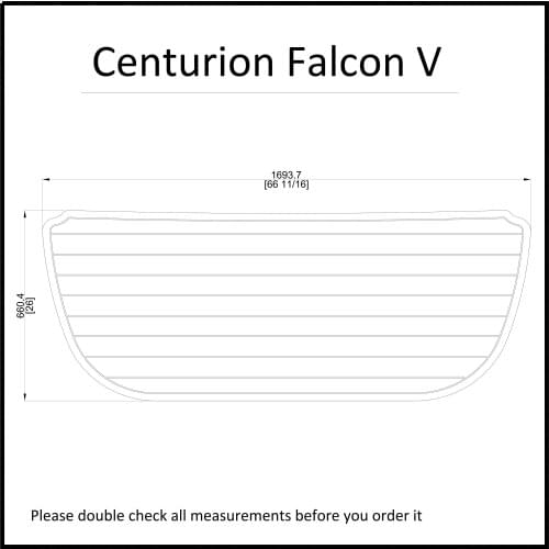 Centurion Falcon V Swim Platform Pads Boat EVA Teak Decking 1/4" 6mm