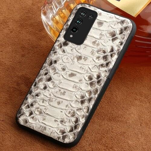 Python Leather Snakeskin Case For Honor 10X Lite 9X 8X Note 10 V30 Pro V20 V10 V9 Cover For 10i 20i 30S 30 Pro 20 Pro 10 Lite 9