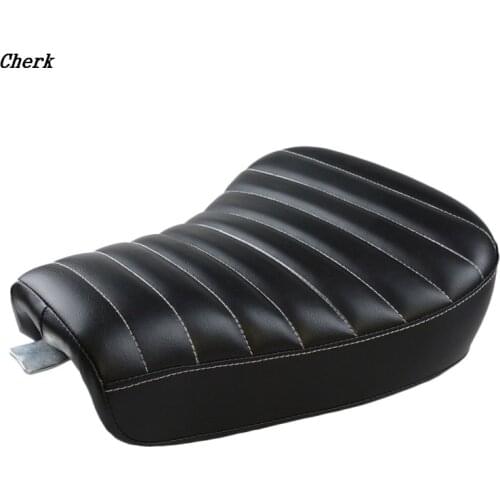Black Motorcycle Front Driver Solo Seat Cushion For Harley Sportster Forty Eight XL1200 883 72 48 New