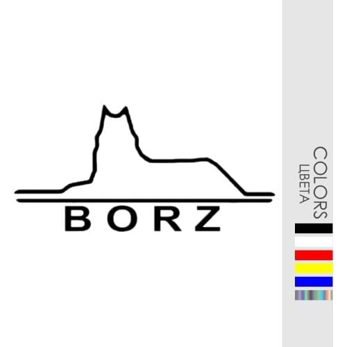 CK20924# Vinyl Decal Chechnya Wolf BORZ Car Sticker Waterproof Auto Decors on Bumper Rear Window Laptop