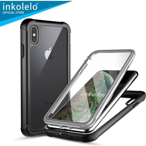 Inkolelo Apple iPhone XS Max Case 360 Degree Full Body Protection Anti Scratch Shockproof Front and Back Protective Cover