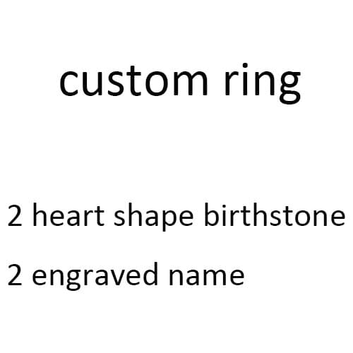 Xiaojing 925 Sterling Silver Personalized Family Name Ring Diy Customize Engrave 2 Names Rings for Mothers Day Best Gifts