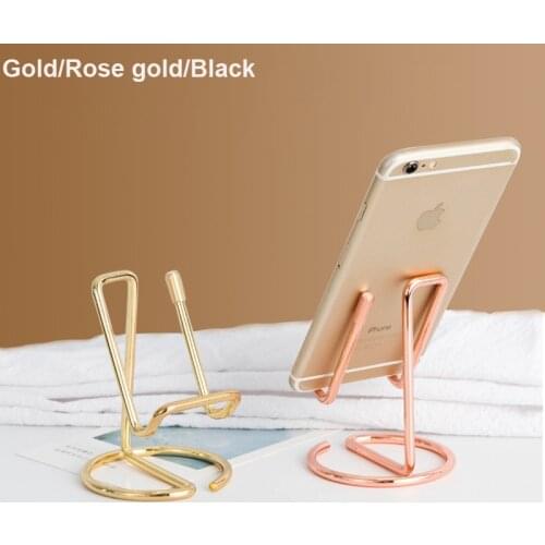 Sharkbang Creative Metal Tablet PC &Mobile Phone Stand Holder Destop INS Style Iron Bracket.Lazy Phone Pads Cards Holder