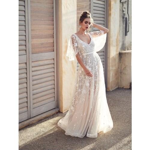 VAZN 2021 Hot Latest Style High-end Elegant Young Sexy Club White Half Sleeve Backless Women A-Line Maxi Dress