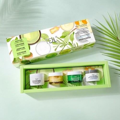 Facial Skin Care Kit Avocado Moisturizing Hydrating Cream Cleansing Exfoliating Mask To Remove Blackheads Oil Control Cream