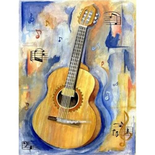 Full Square Diamond 5D DIY Diamond Painting Hand-painted Music guitar 3D Diamond Embroidery Sale Diamond Paint Cross Stitch Kits