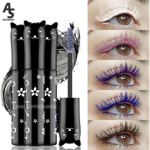 New 4D Silk Fiber Lash Mascara Waterproof Rimmel 3d Mascara For Eyelash Extension Black Thick Lengthening Eye Lashes Cosmetics