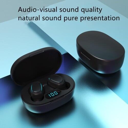 New E6s inteligente Digital de pantalla Bluetooth auricular inalambrico de deport Mini auricular estereo en la oreja headphones
