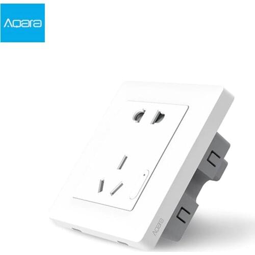 Original Smart home Aqara Smart Light Control ZiGBee Wall Switch Socket Plug Via Smartphone APP Wireless Remote