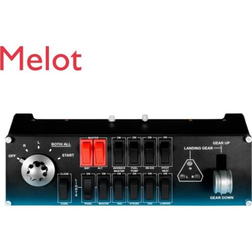 Flight Switch Panel Microsoft Simulated Flight 10 Simulated Flight Cockpit Racing Titanium Kit Hot Sale