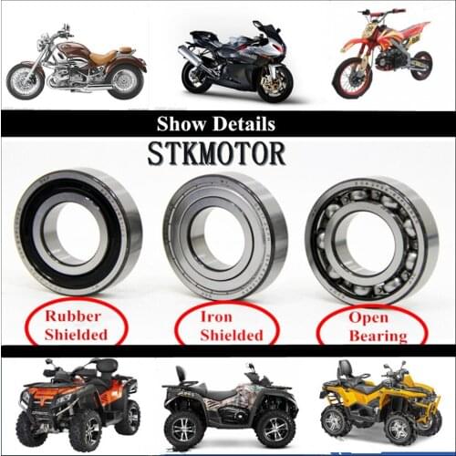 5PCS 6002-2RS Bearing 15x32x9mm Deep Groove 6002 2RS Ball Bearings 6002RS 180102 RS ATV Dirt Bike Motorcycle Parts