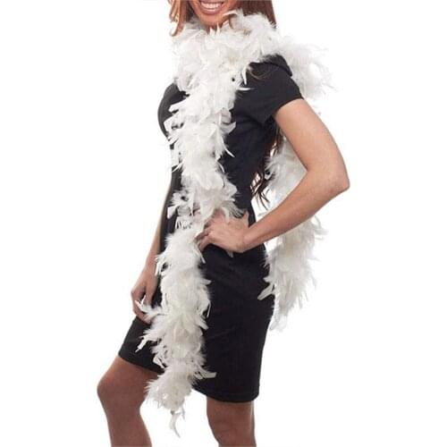 Fluffy Feather Strip Turkey Feather Boa for Birthday Holiday Party Wedding Clothing Dress Clothing Sewing Supplies and Fabrics