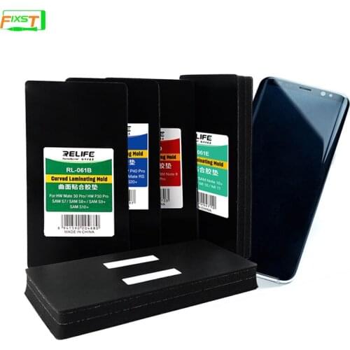 RELIFE RL-061 Universal Positioning Precise Fit Curved Screen Laminated Rubber Mold For HUAWEI Samsung OP MI Phone Repair Pad