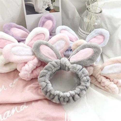 Cute Three-Dimensional Bunny Ears Headband Cute And Simple Hair Band Korean Version Of Fabric Headwear