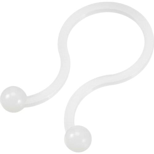 Uxcell 50pcs/lot U Shape White Round Twist Bundle Lock Cable Wire Ties Fit Cable Dia 7mm / 10.5mm Nylon Save Place