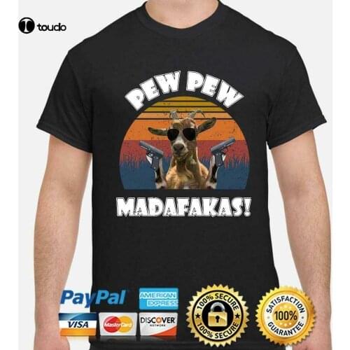 Goat pew pew madafakas vintage unisex T shirt