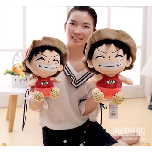 1pc 30cm 45cm cartoon One Piece Monkey D Luffy plush doll stuffed toy kids girl boy infant creative festival gift