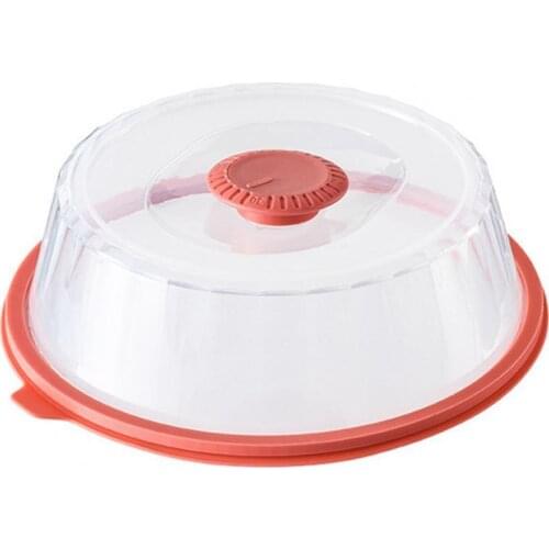 1PC Transparent Splatter Cover Healthy Heat-resisting Convenient Vacuum Sealed Food Preservation Cover Home Kitchen Supplies