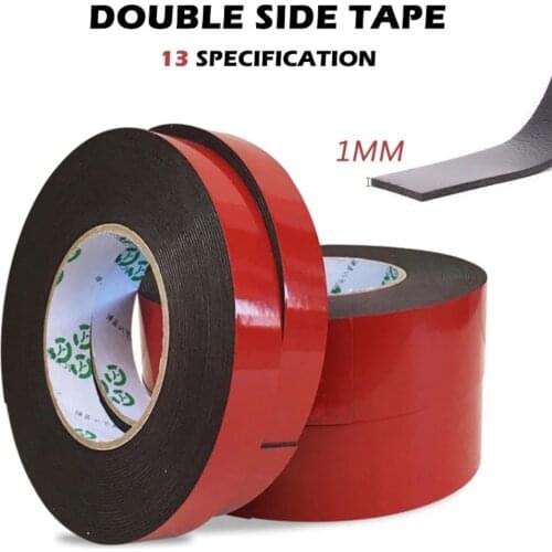 1 Pcs Super Strong Waterproof Double Side Sponge Foam Car Tape Meter 10mm x 5 m 1mm Thickness For Mounting Fixing Pad Sticky