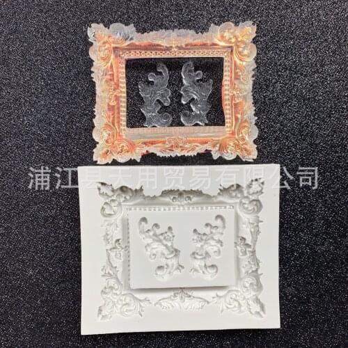 11.5*10*1.2CM DIY Sugar Craft Cake Vintage Petal Embossing Cake Silicone Mold Fondant Mold Cake Decorating Tools Gum Paste Mold