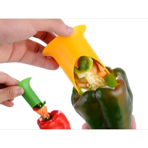 2pcs Chili Pepper corer Seeded Tool Pepper Tomatoes Paprika Vegetable Seeder corer Remover Tool Random Color