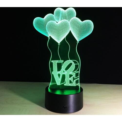 3d Lamp Creative Gift Acrylic Pvc Touch Table Lamp Lampada Da Tavolo Table Lamps Usb 3d Light Led Lamps For Table