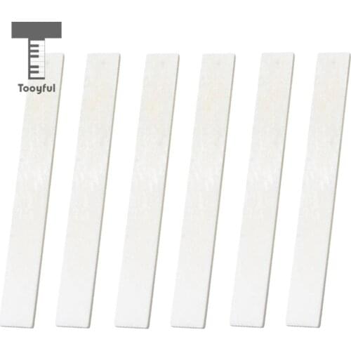 6 Pieces Bone Nut Blank for Acoustic Classical Guitar Bass Mandolin Ukulele Accessory