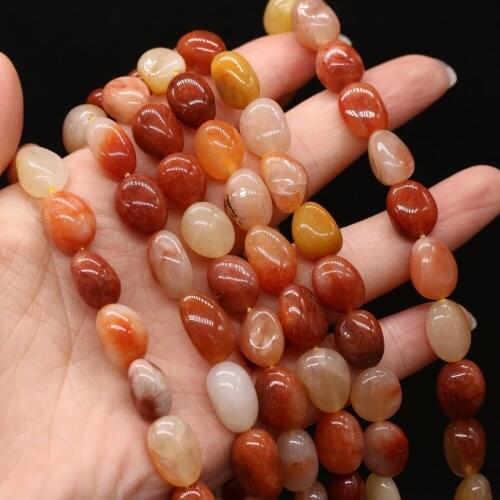 Natural Stone Bead Irregular Golden Silk Jade Loose Beads 10-12 MM For DIY Jewelry Making Necklace Bracelet Earrings Accessory