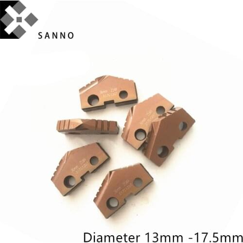 D13mm - D17.5mm index blade cnc drilling spade drill insert T-A drill machine Inserts quality as Allied Machine and Engineering