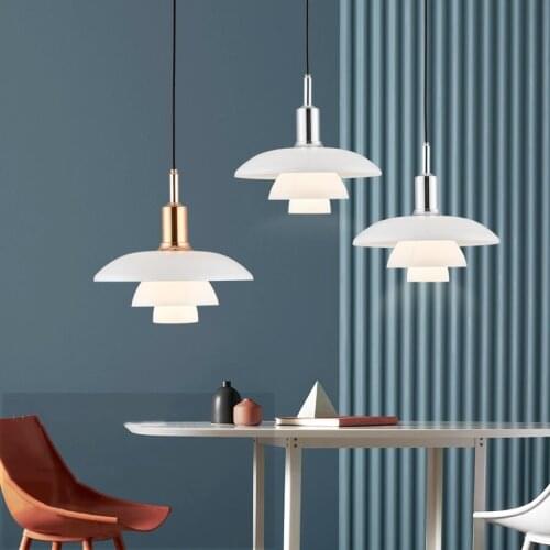 Danish Designer Pendant Lights Modern Glass Hanglamp For Dining Room Bedroom Nordic Loft Luminaire Suspension E27 Light Fixtures