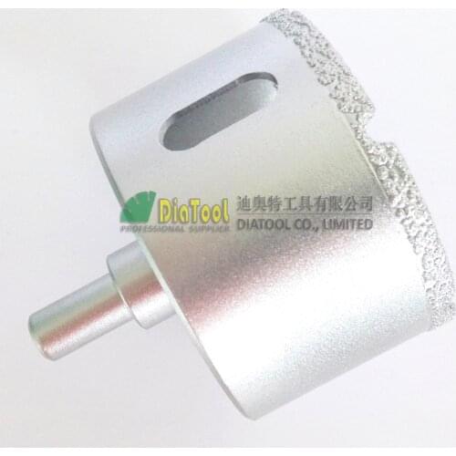 DIATOOL Dia 65mm Vacuum Brazed Diamond Core Bits With Round Shank For Wet Drilling