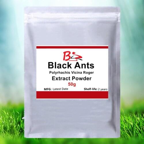 50g-1000g Wild Black Ants Extract 20:1 Powder,Polyrhachis vicina Roger extract Powder,Formica fusca,Sedative,anti fatigue effect