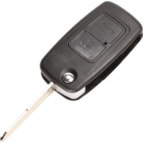 Jingyuqin 10pcs Remote Car Key Fob Shell For Chery A5 Fulwin Tiggo E5 A1 Cowin Easter 2 Buttons Auto Key Case Replacement