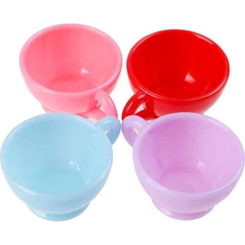 Kawaii Cup For Miniature Dollhouse Coffee Cup Kitchen Room Food Drink Home Tableware Decors Random Color