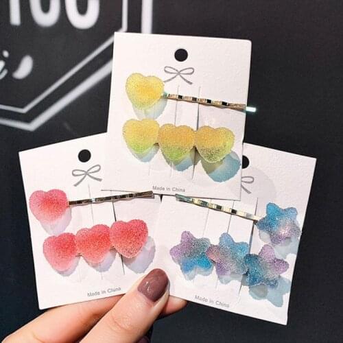 2 Pc One Word Clip Sen Style Fairy Side Clip Hair Ornament Super Fairy Bangs Clip Hairpin Headdress 2020 New