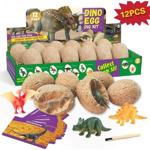 Dig Kit Dinosaur Eggs 12 Dinosaur Excavation Kits Toys Dinosaur Easter Party Archaeology Paleontology Educational Science Gift