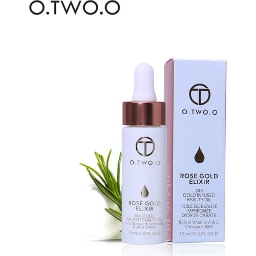 O.TWO.O 24k Gold Infused Beauty Oil Face Makeup Primer Foundation Easy To Absorb Moisturizing Anti-aging Face Essential Oil