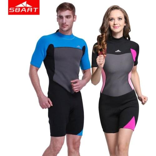 2mm Neoprene Diving Wetsuits womens Mens Short Sleeved Jellyfish Warm Snorkeling Wetsuits Swimming Diving Wearing Wetsuits