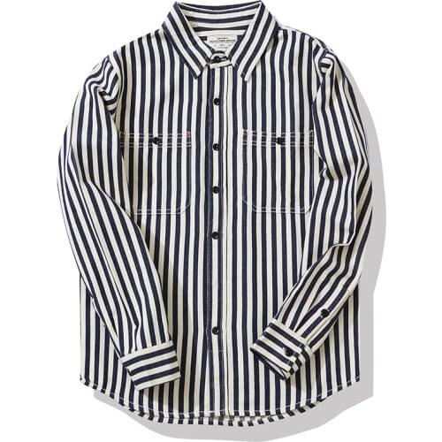 New Vertical Stripe Shirt Outdoors Trekking Camping Students Climbing Travel Mens Tooling Long Sleeve Clothing Tops Camisa Coat