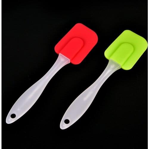 New Arrival 1pcs Food Grade Silicone Spatula Non-stick Butter Cream Spatula Pastry Scraper Bakeware Cooking BakingTools For Cake