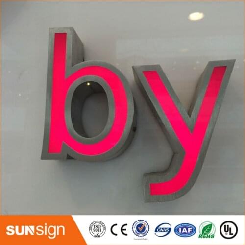 New ARRIVAL advertising decoration chrome stainless steel led letters