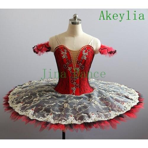 Flower Fairy Romance La Esmeralda Professional Ballet Tutu Costume Girls Kids Ballerina Sugar Plum Fairy Tutu Red