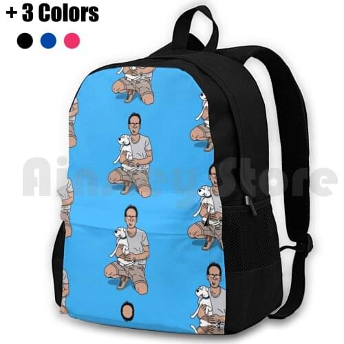 Dream Team Outdoor Hiking Backpack Riding Climbing Sports Bag Dog Animal Cartoon Comic Funny Dog Love Rule Smoke Dog Owners
