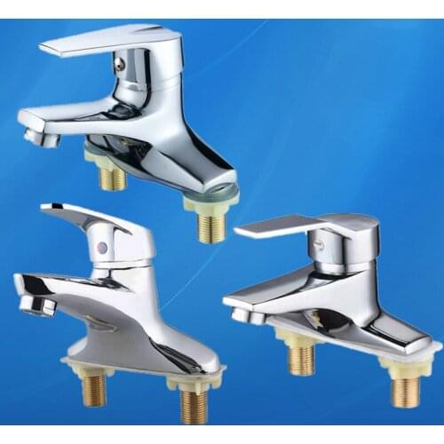 Zinc Alloy Basin Faucet Bathroom Sink Faucet Single Handle Hole Chrome Faucet Basin Taps Deck Vintage Wash Hot Cold Mixer