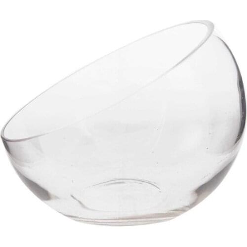 Modern Bevelled Globe Glass vase 20x15 Cm vase jarrón ваза vaso مزهرية