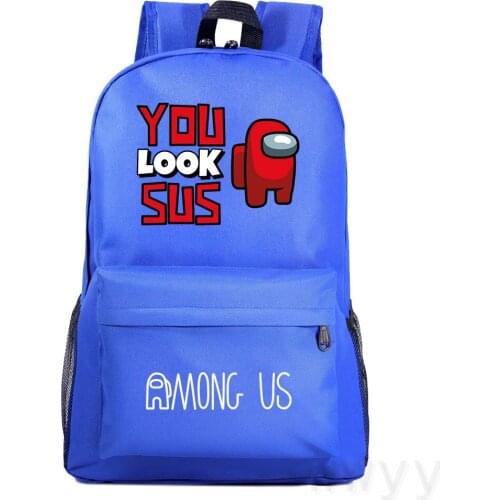 Among Us Backpack Mochila School Bags for Teenage Girls Backpack Kids Notebook Anime Backbag
